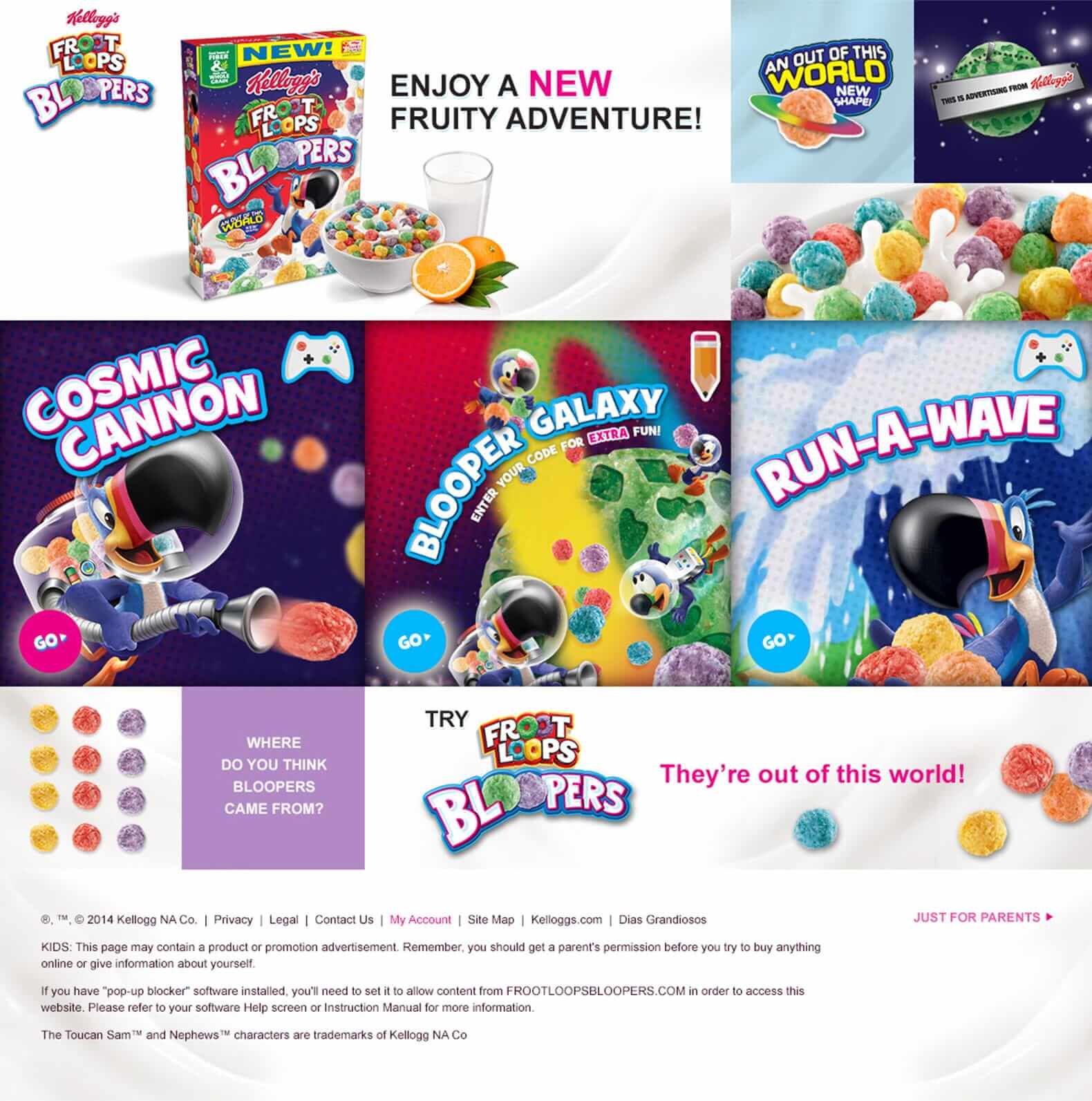 Froot Loops Bloopers Home page