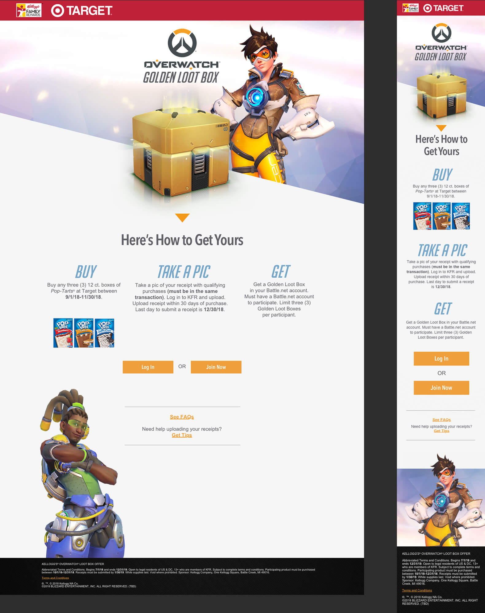 Overwatch Loot Box Promo Landing Page